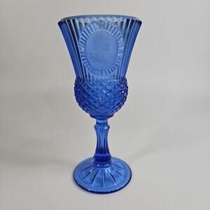 Single‎ Avon Fostoria Cobalt Blue Goblet with George Washington 1976